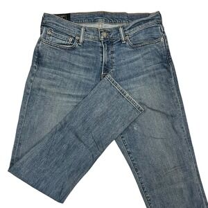 Abercrombie Fitch Austin Athletic Slim Jeans Mens 30X32 Blue Denim Y2K Stretch